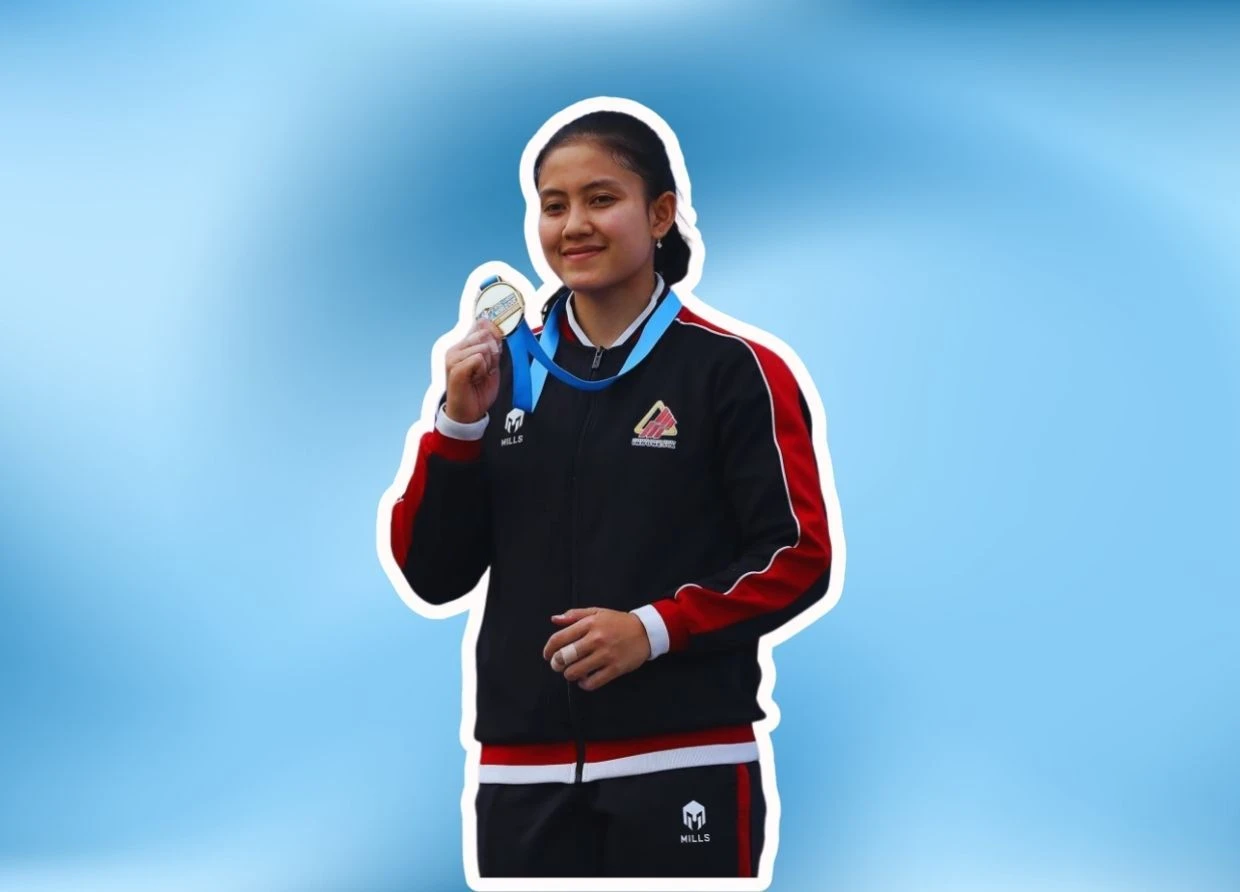 SHE CLIMBED FASTER THAN ANYONE IN ASIA.  IN 6.078 SECONDS