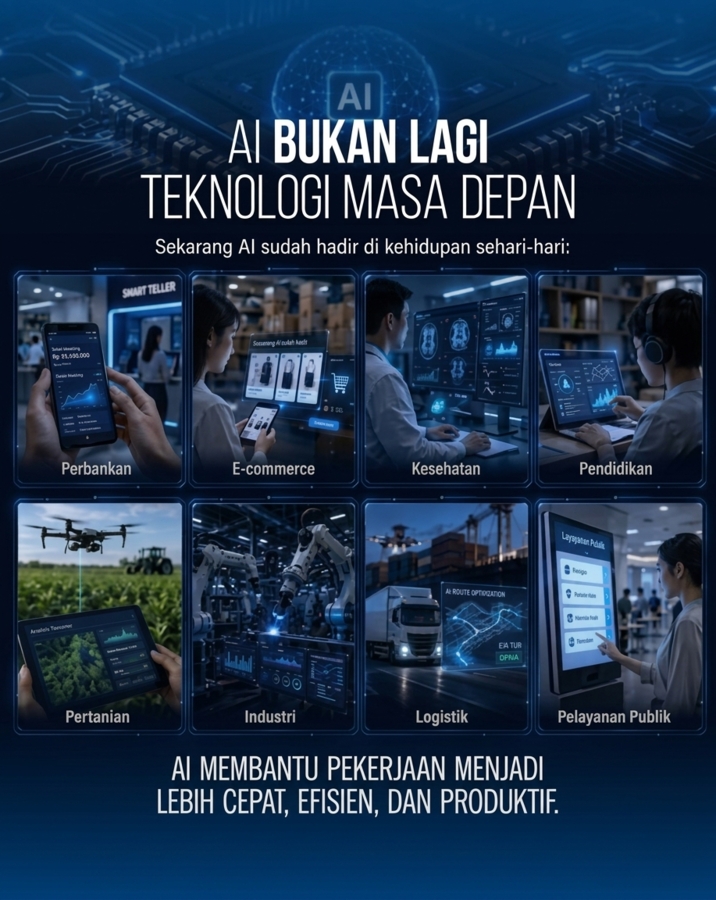 JAVATEKNO - Lima Sektor di Indonesia yang Mulai Mengandalkan Teknologi AI