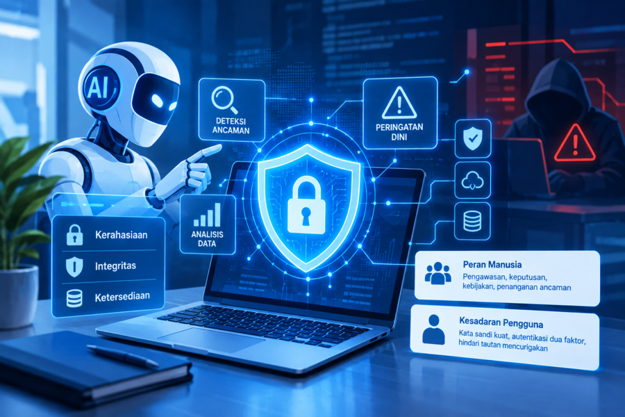 JAVATEKNO - AI Bantu Perkuat Keamanan Digital di Tengah Ancaman Siber