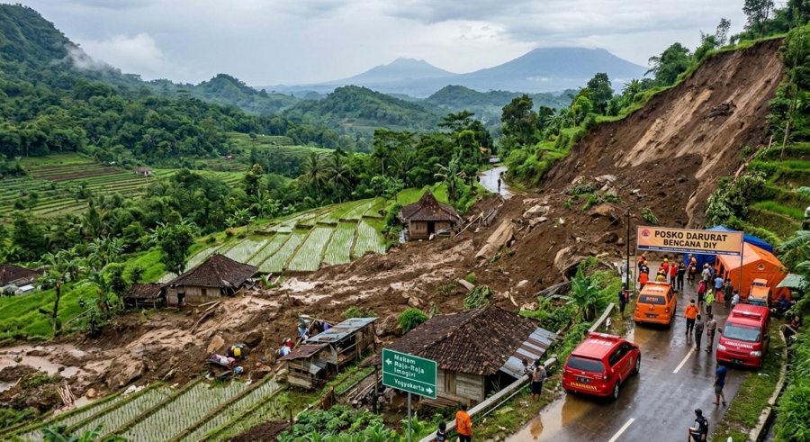 JAVATEKNO - Kulon Progo dan Gunungkidul Terbanyak, Bencana di DIY Awal 2026 Tembus Ratusan Kejadian